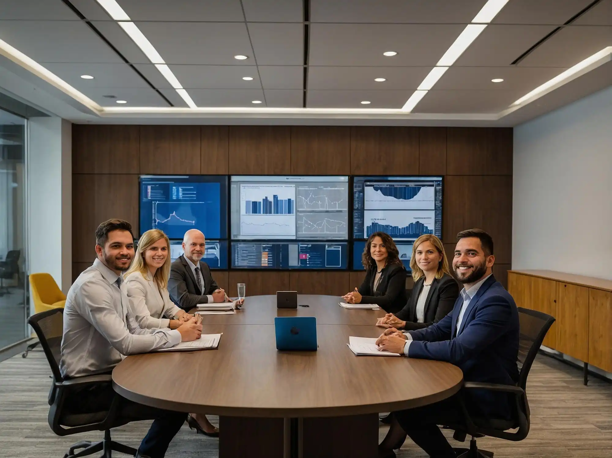 Directorio corporativo analizando la gestión de riesgos empresariales y protección de capital.
